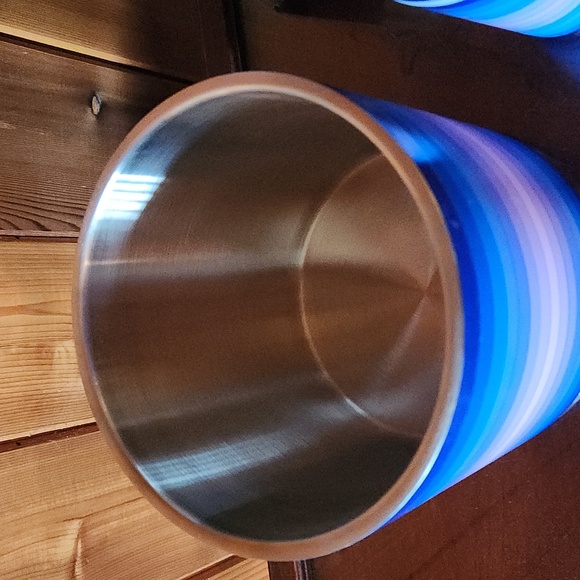 nib jonathan Adler Scala Blue Cocktail Shaker Plus Ice Bucket - Picture 6 of 7